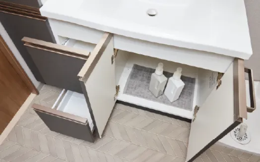 2段引き出し＋開き収納